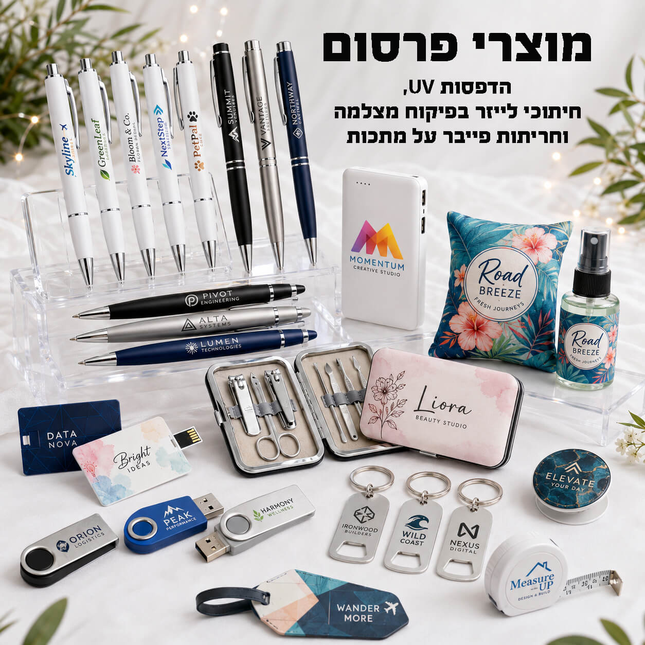 מוצרי פרסום הדפסות uv חיתוכי לייזר בפיקו מצלמה וחריתות פייבר על מתכות